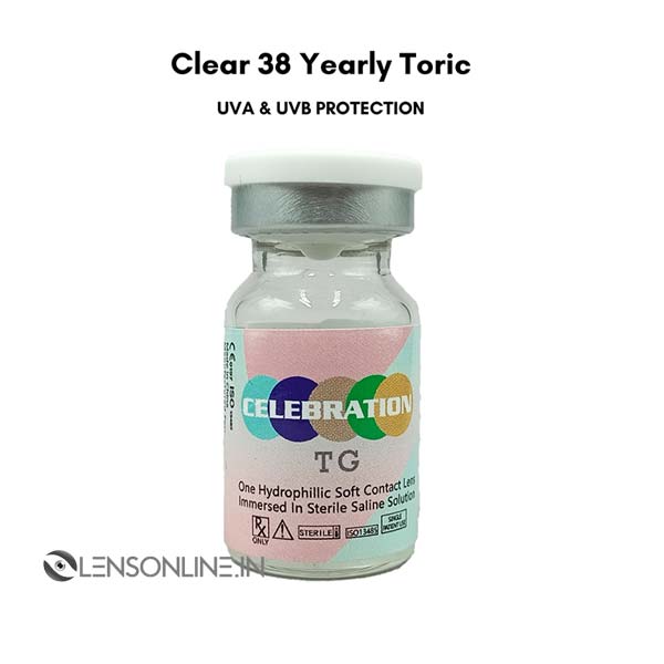 Celebration Clear 38 Yearly Toric (1 Lens Per Bottle)
