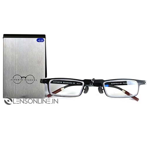 Esperto Readers Slim Fold Black (Blue Cut)